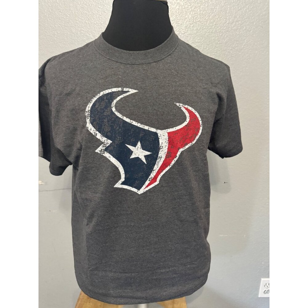 NFL Team Apparel Houston Texans T-Shirt  Size L  Gray‎